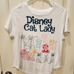 Disney cat lady tshirt Large